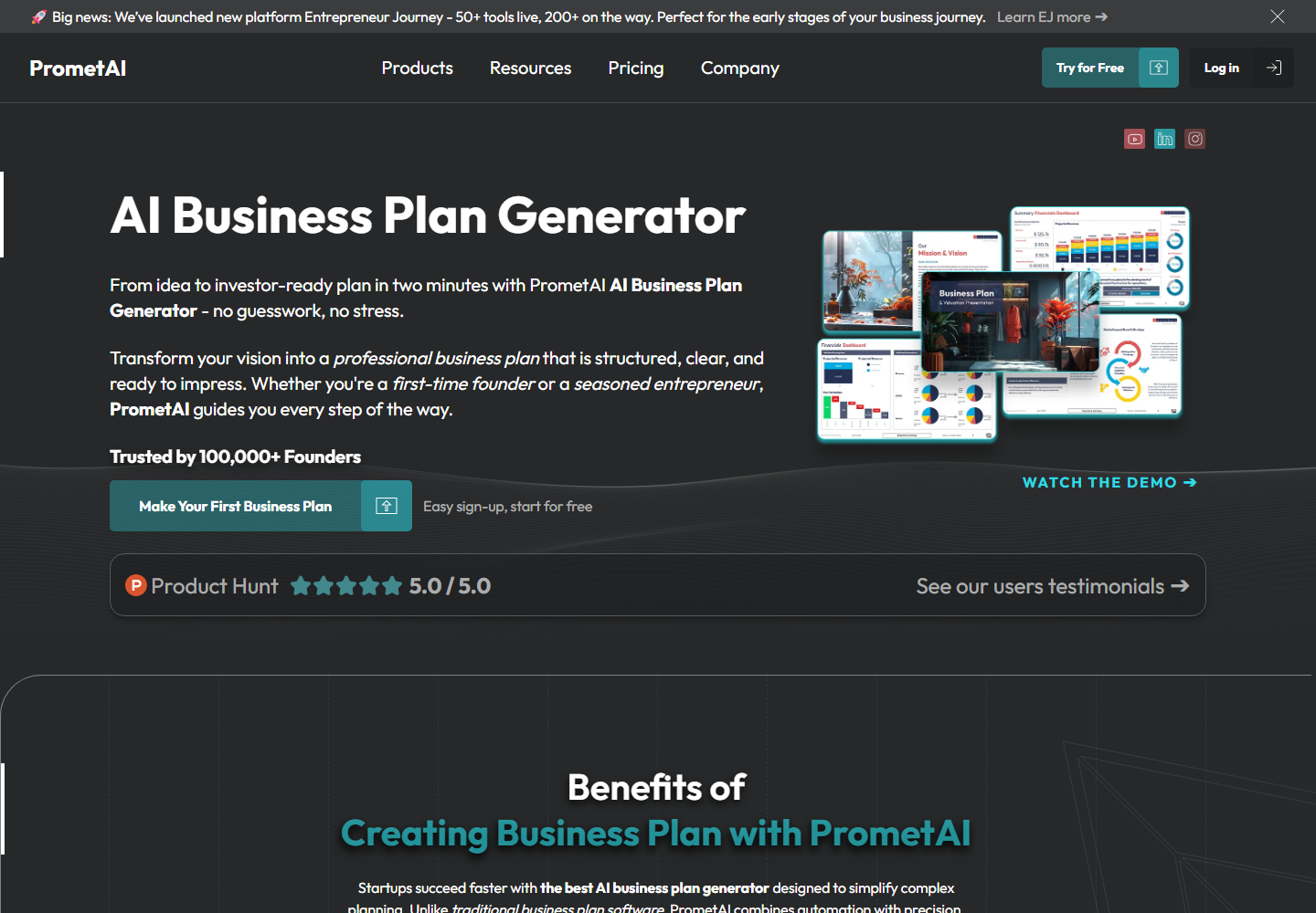 prometai.app homepage