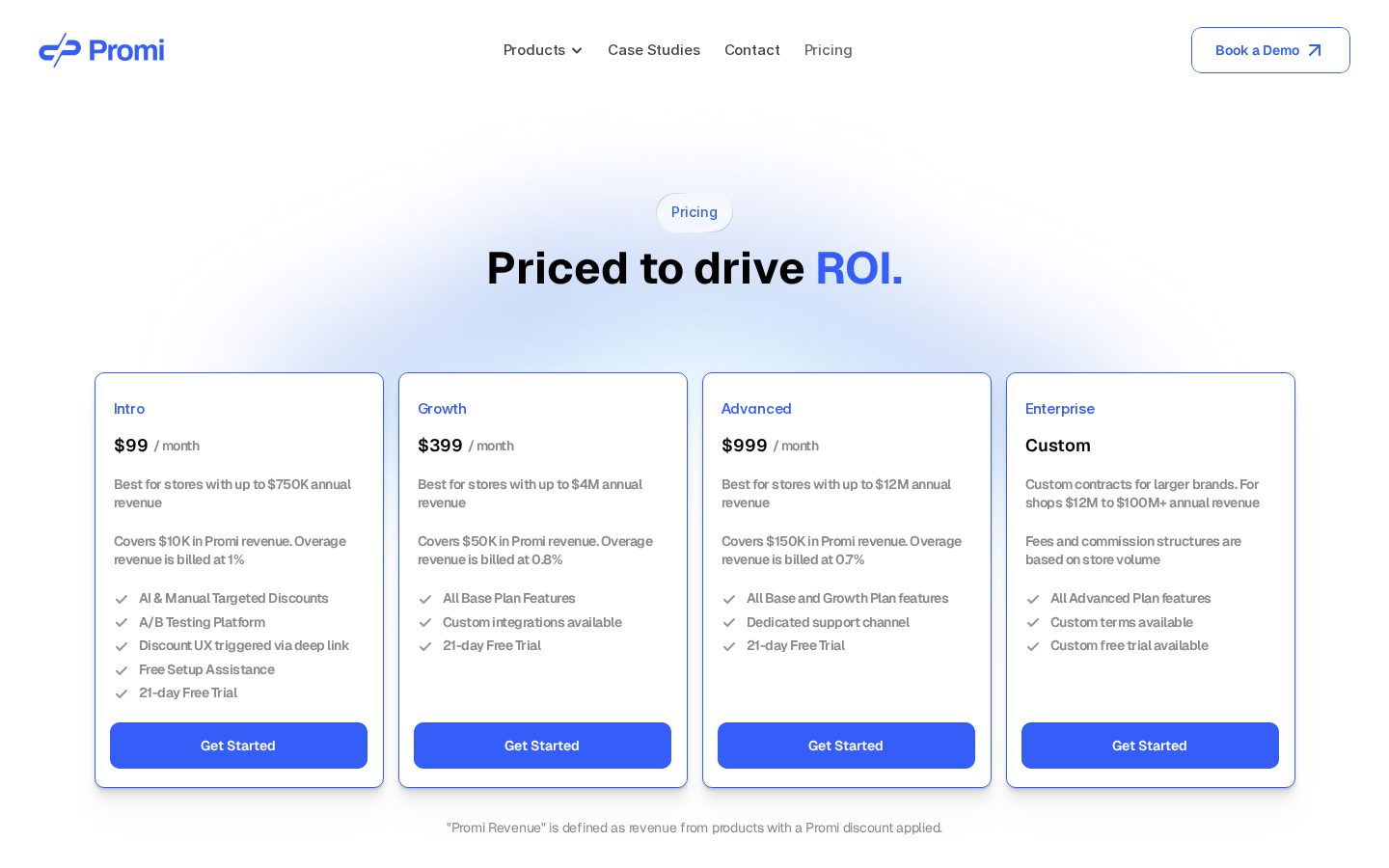 Promi Pricing