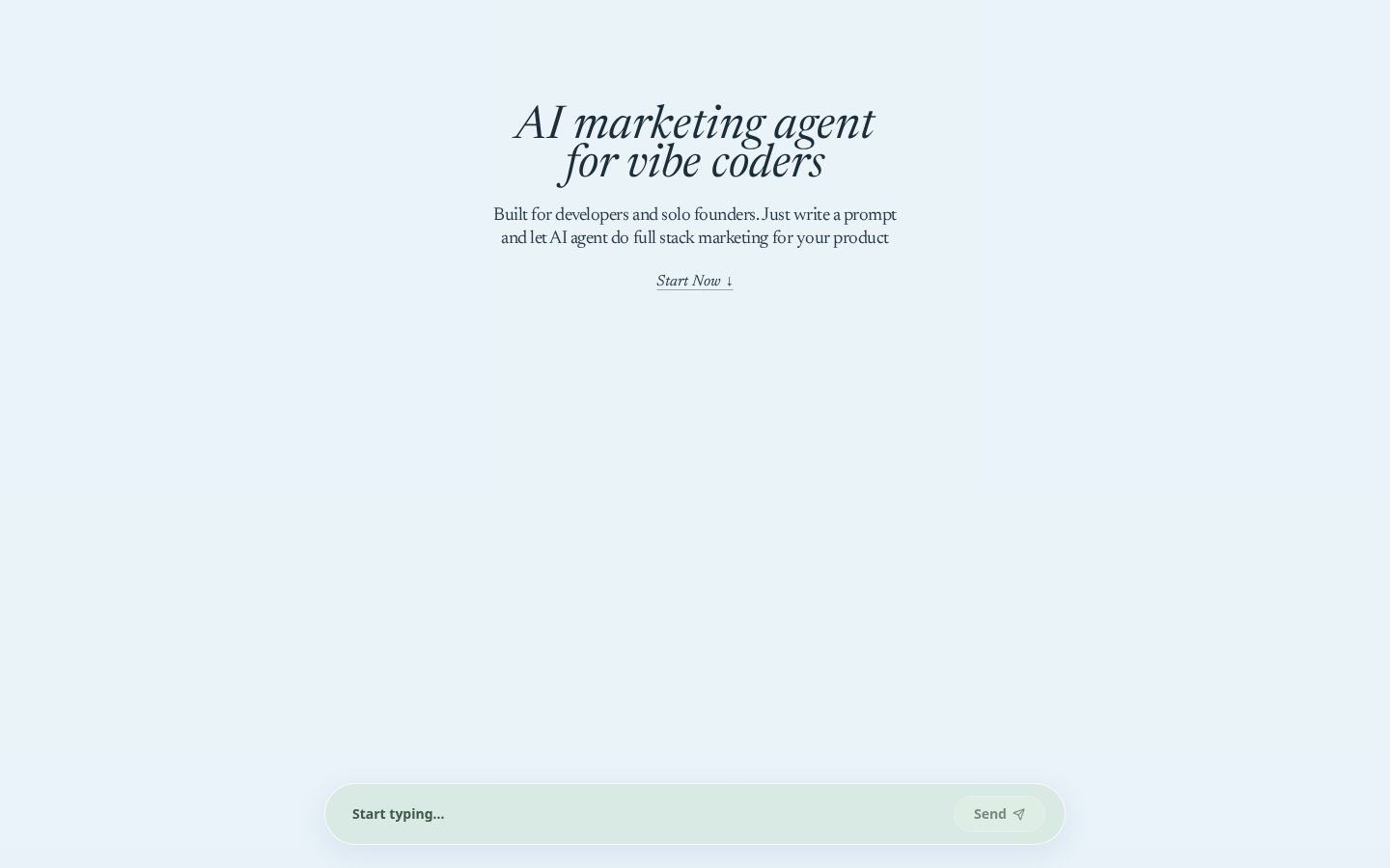 Promote.chat Homepage