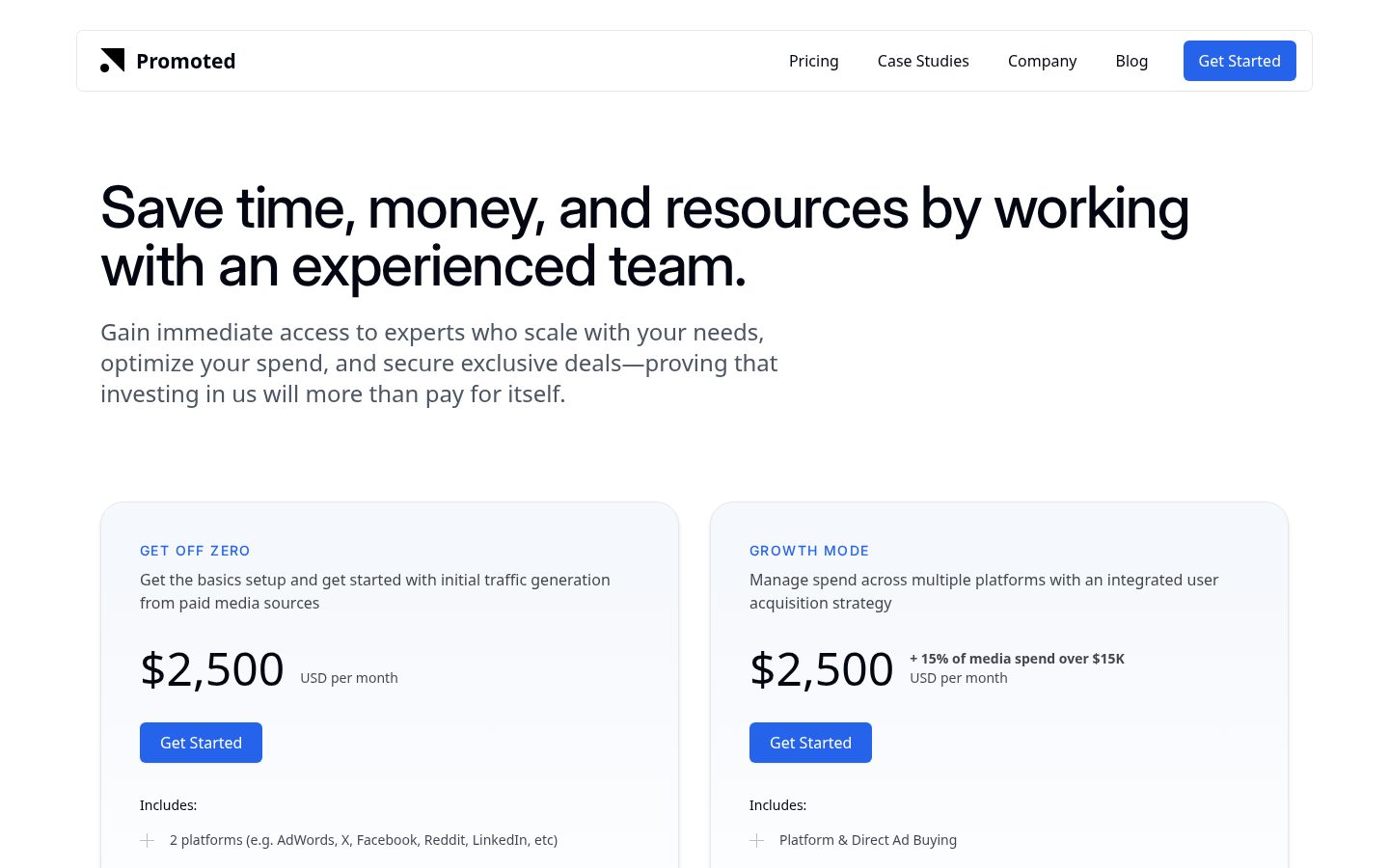 Promoted Pricing