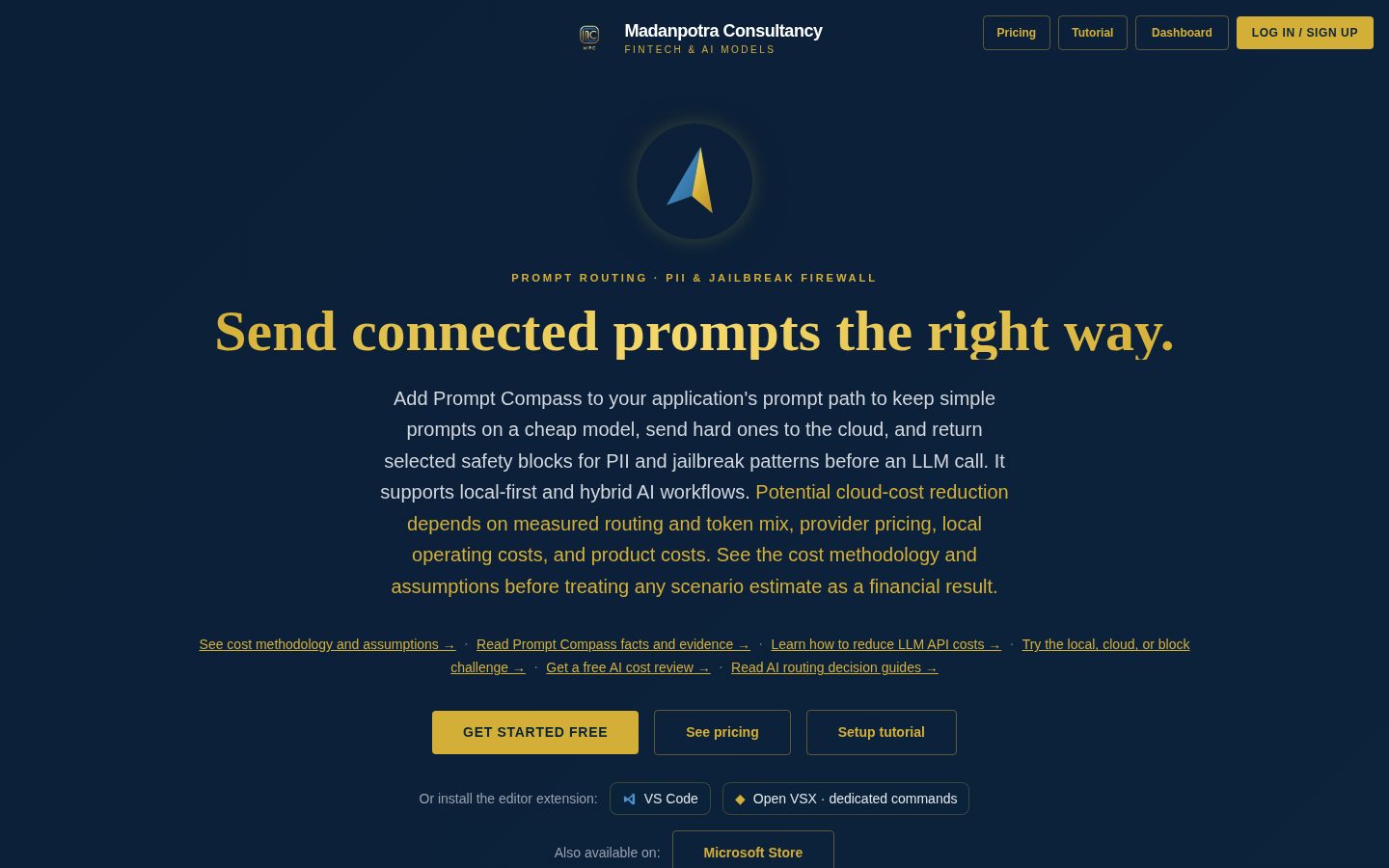 Prompt Compass Homepage