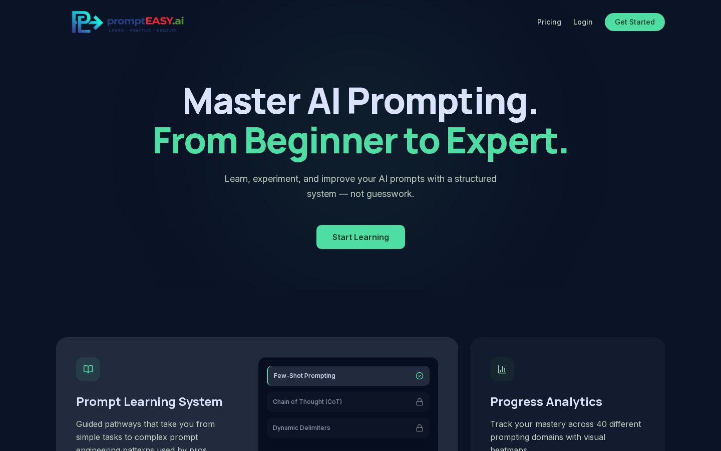 Prompt EASY Homepage
