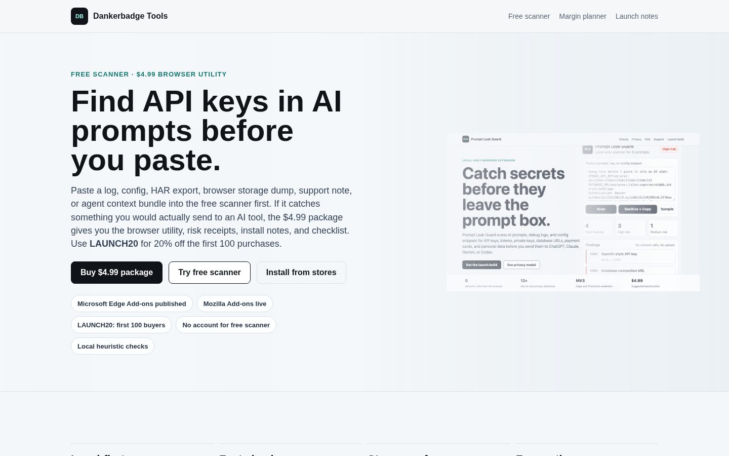 Prompt Leak Guard Homepage