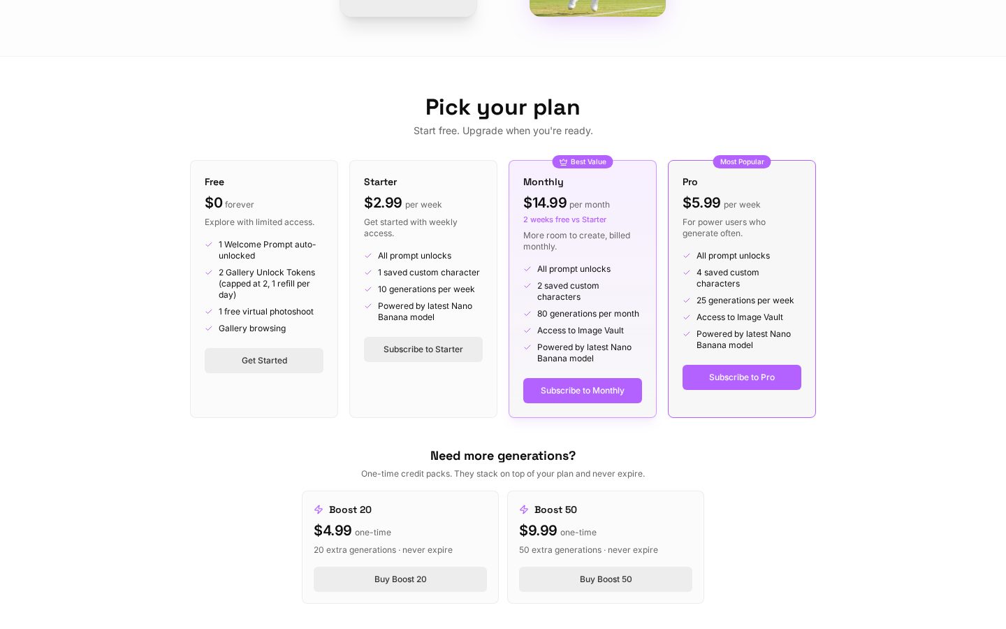 Prompt Zaddy Pricing