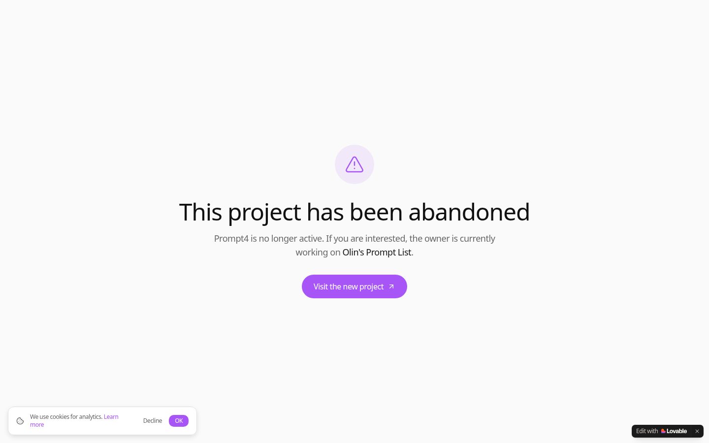 Prompt4 Homepage