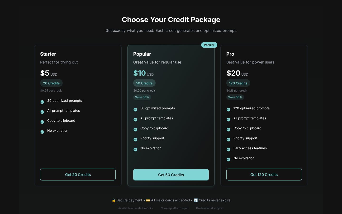 Promptay Pricing