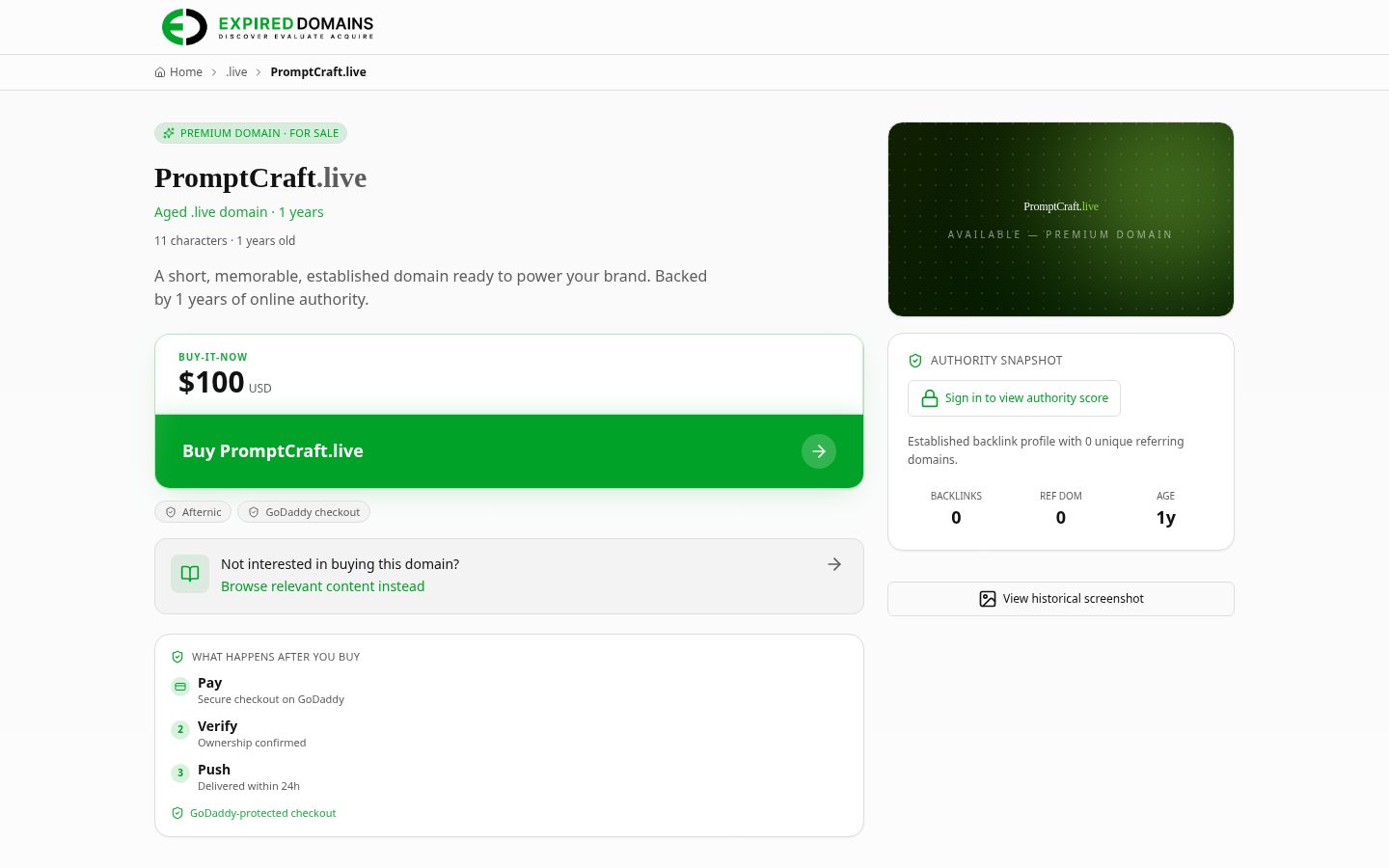 promptcraft Homepage