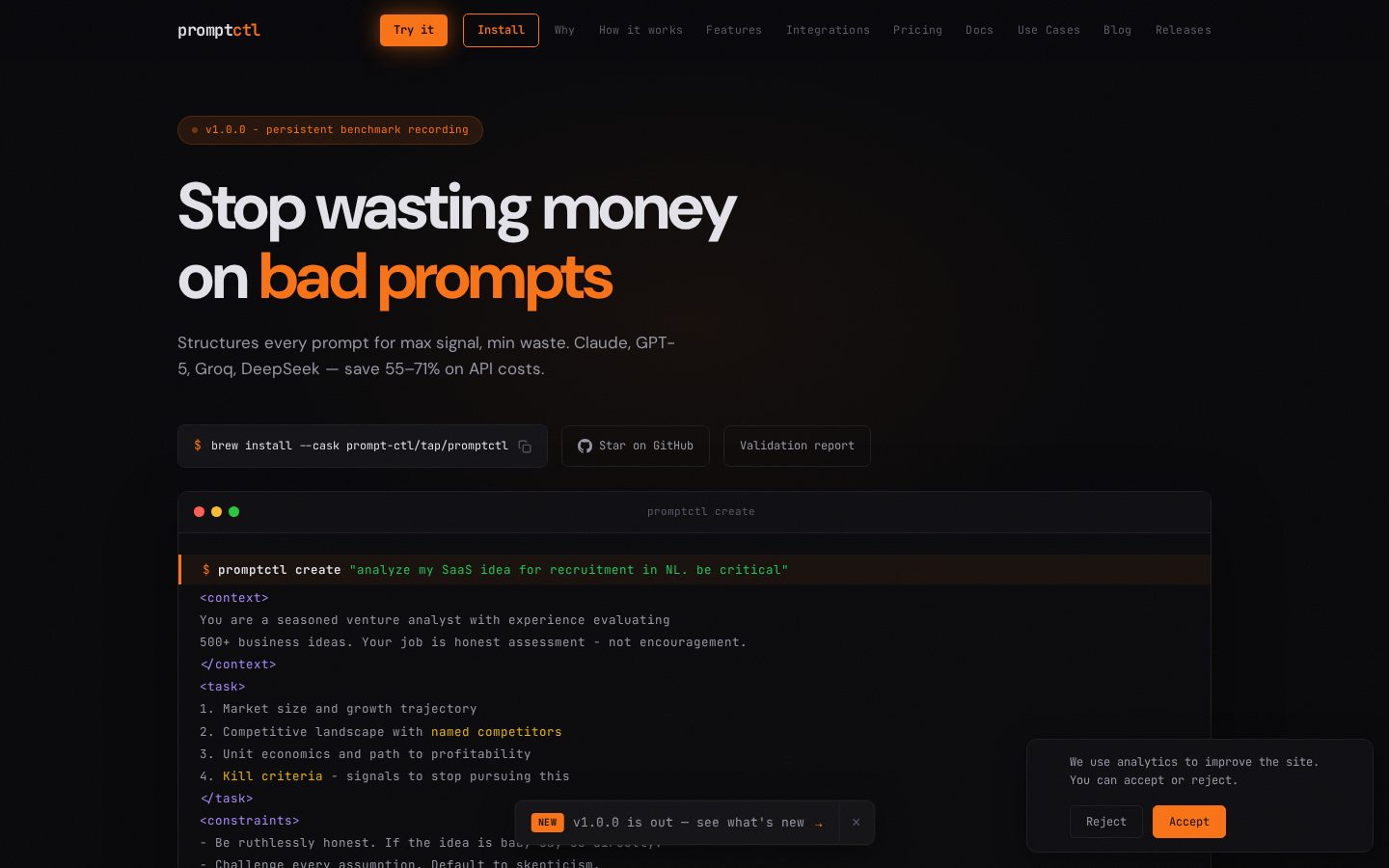 promptctl Homepage