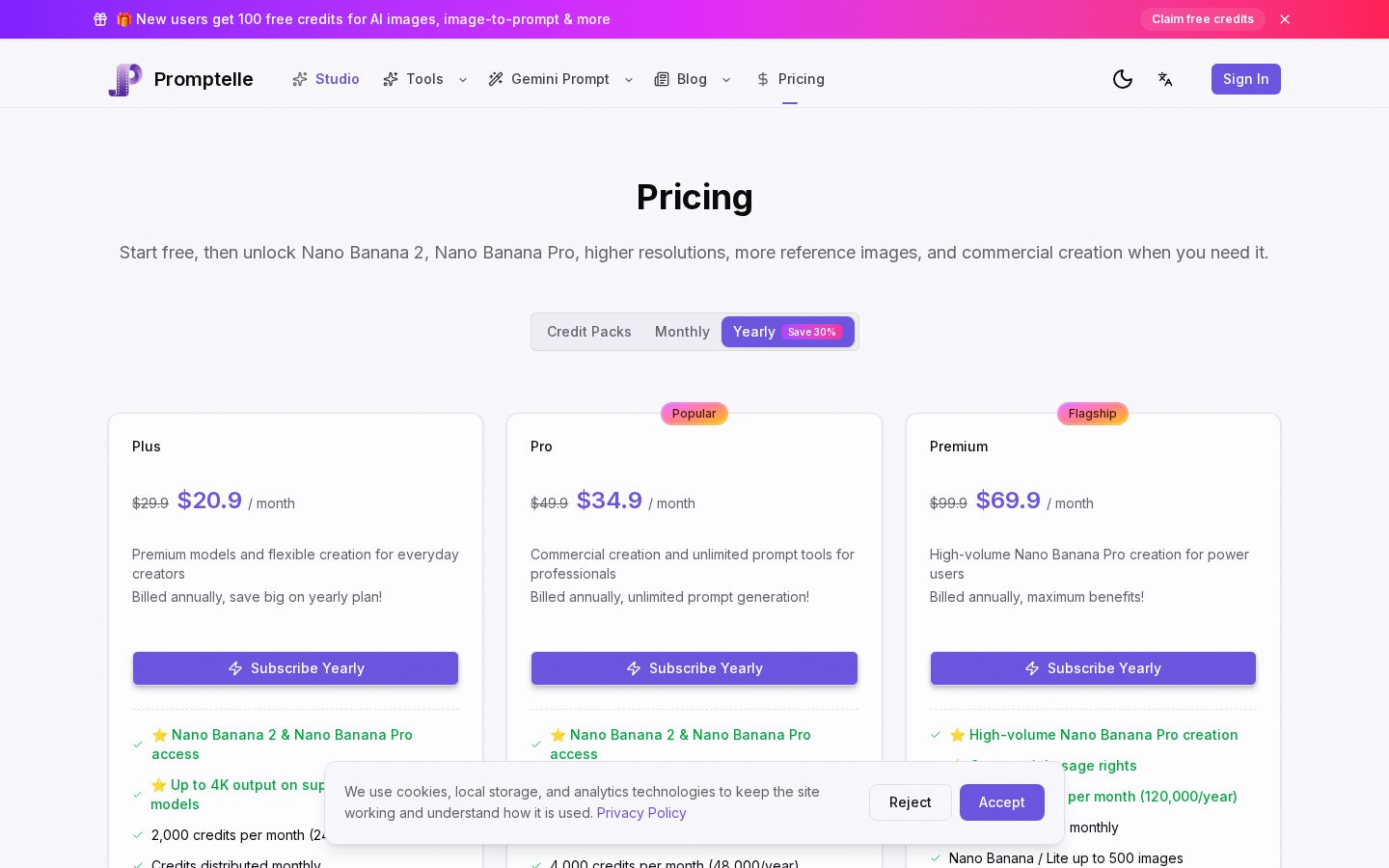 Promptelle Pricing