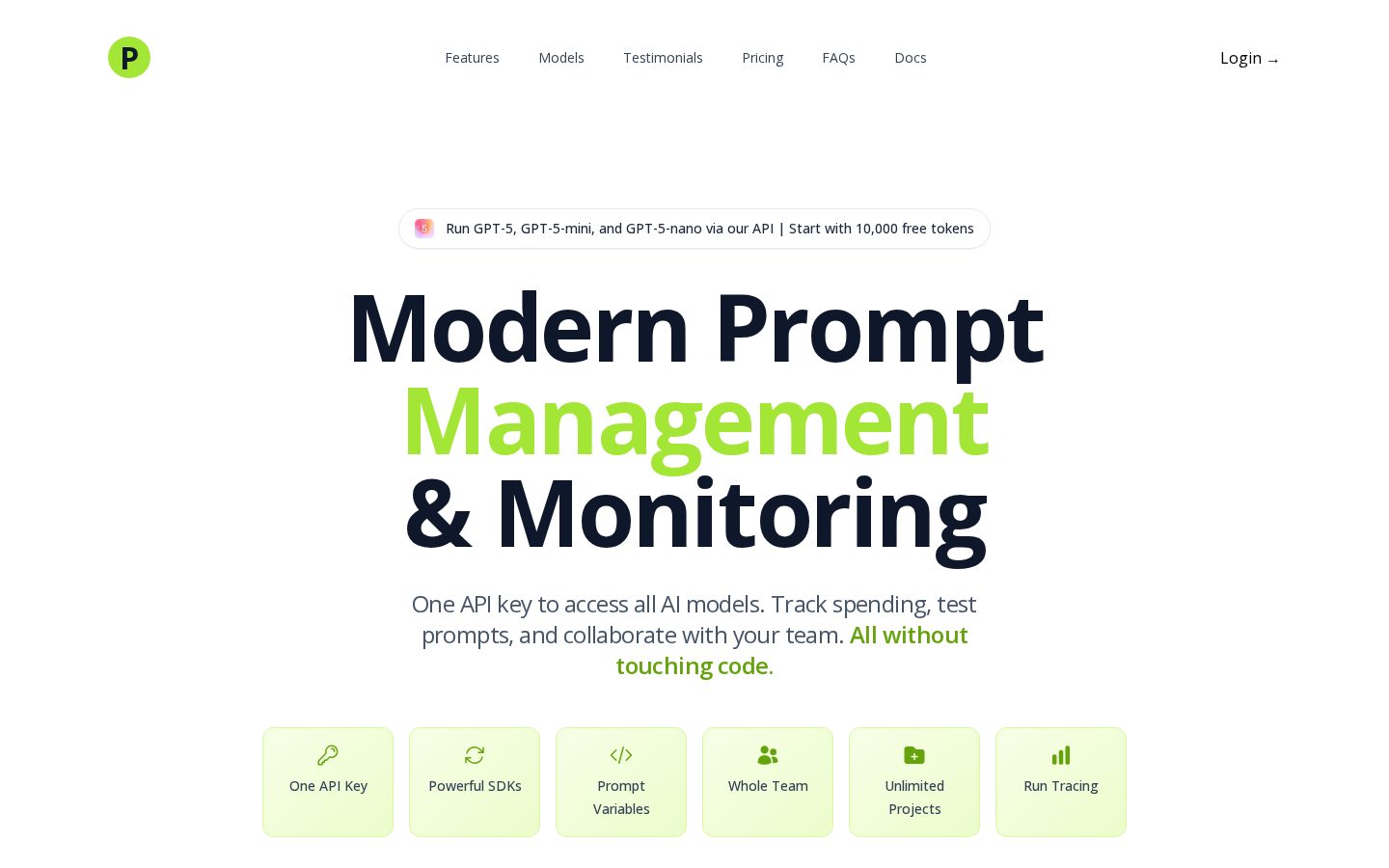 PromptGround Homepage