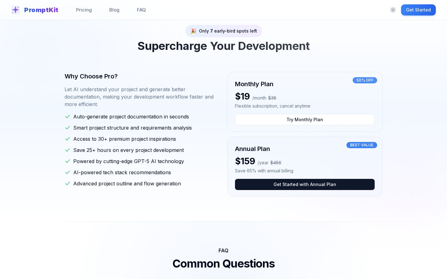 PromptKit.tools Pricing