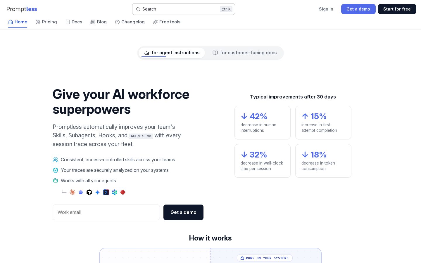 Promptless Homepage