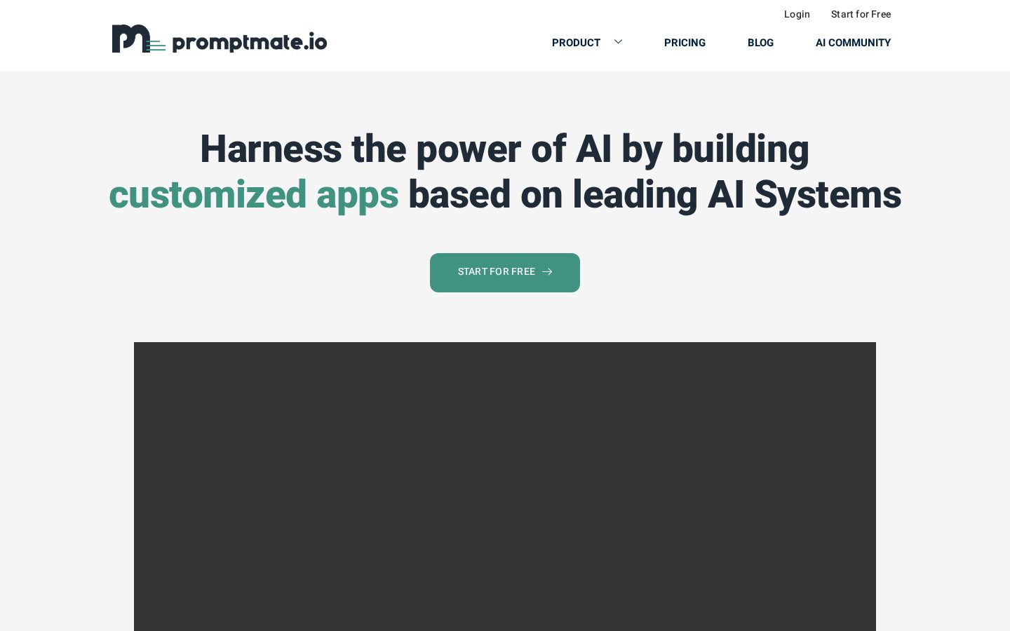 Promptmate Homepage