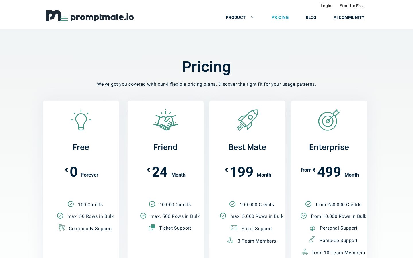Promptmate Pricing