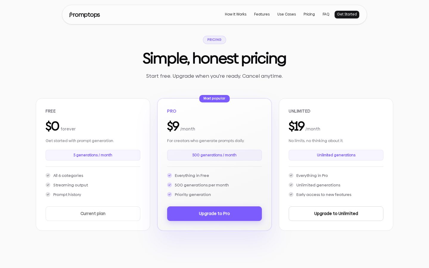 PromptOps Pricing
