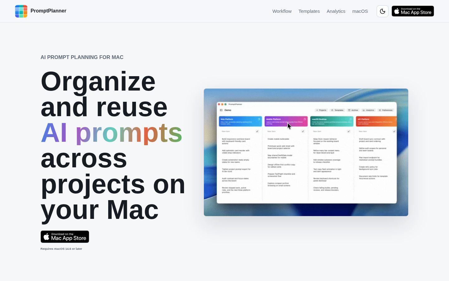 PromptPlanner Homepage