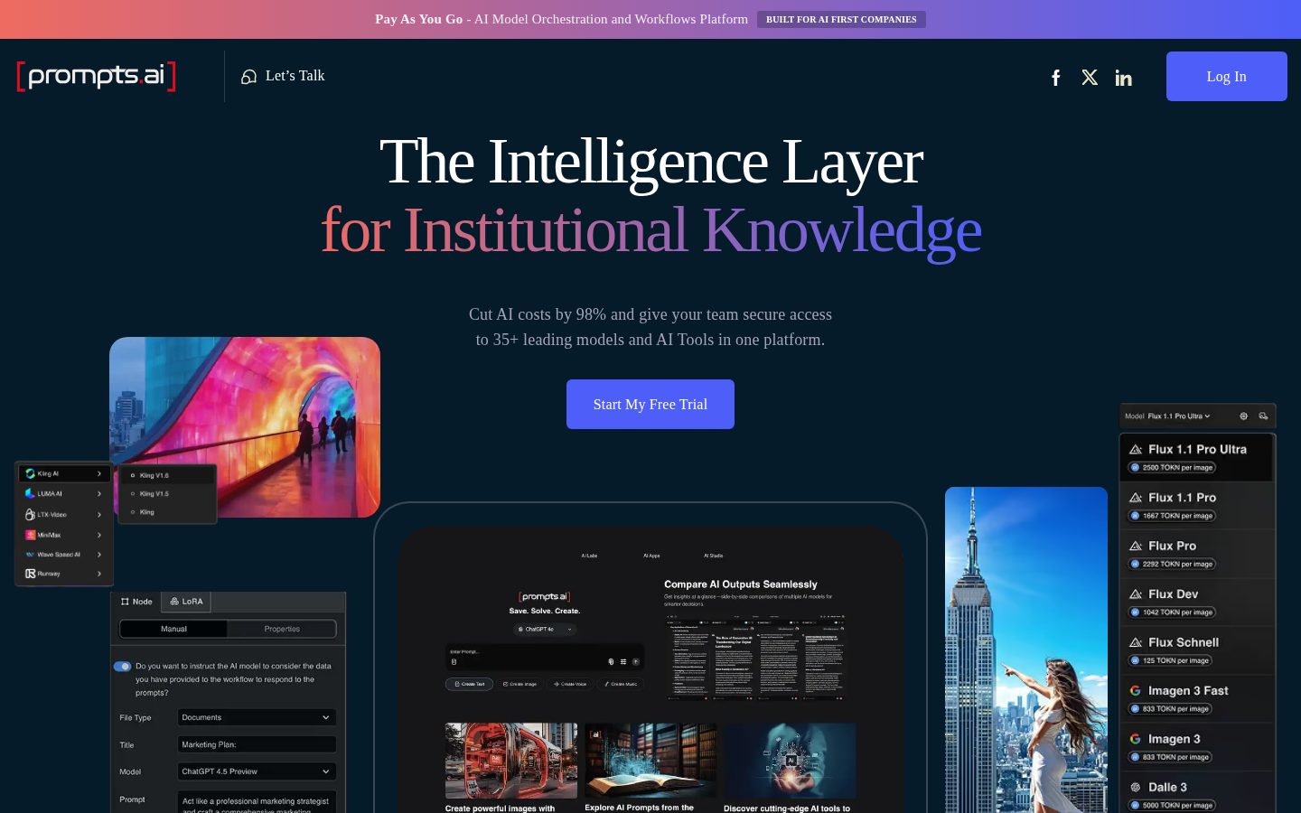 prompts.ai Homepage