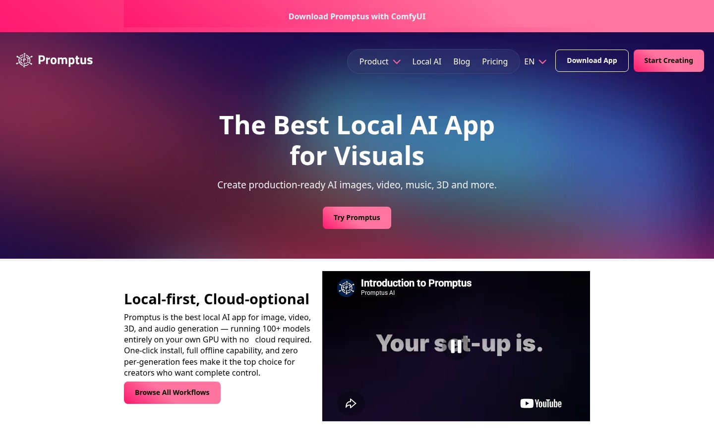 Promptus Homepage