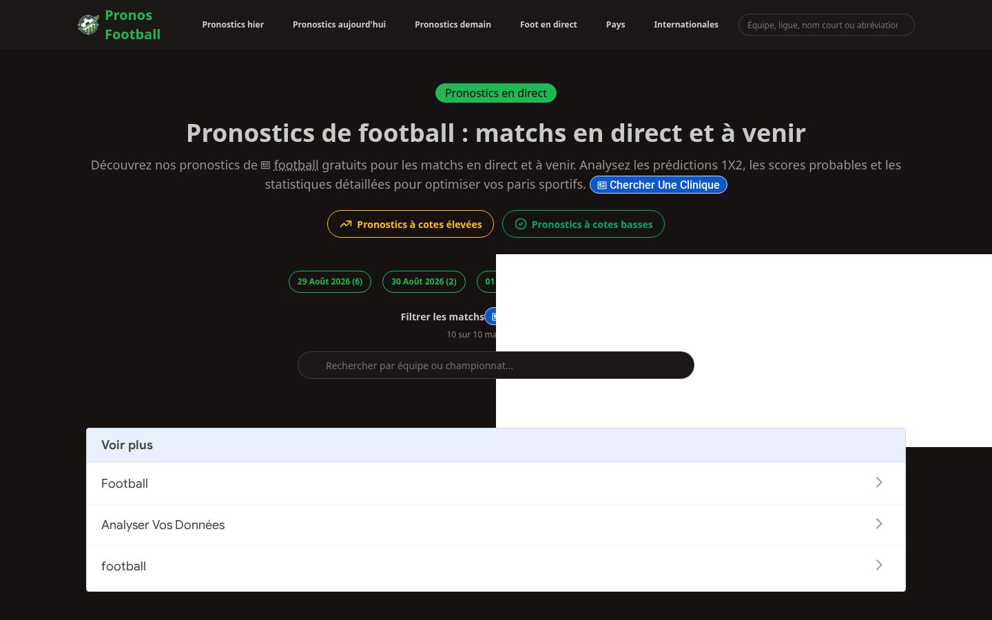 Pronos Football Homepage