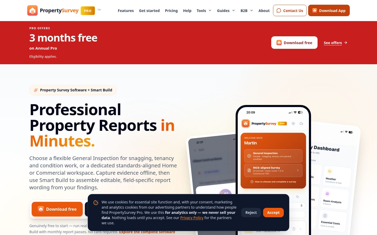 PropertySurvey Pro Homepage