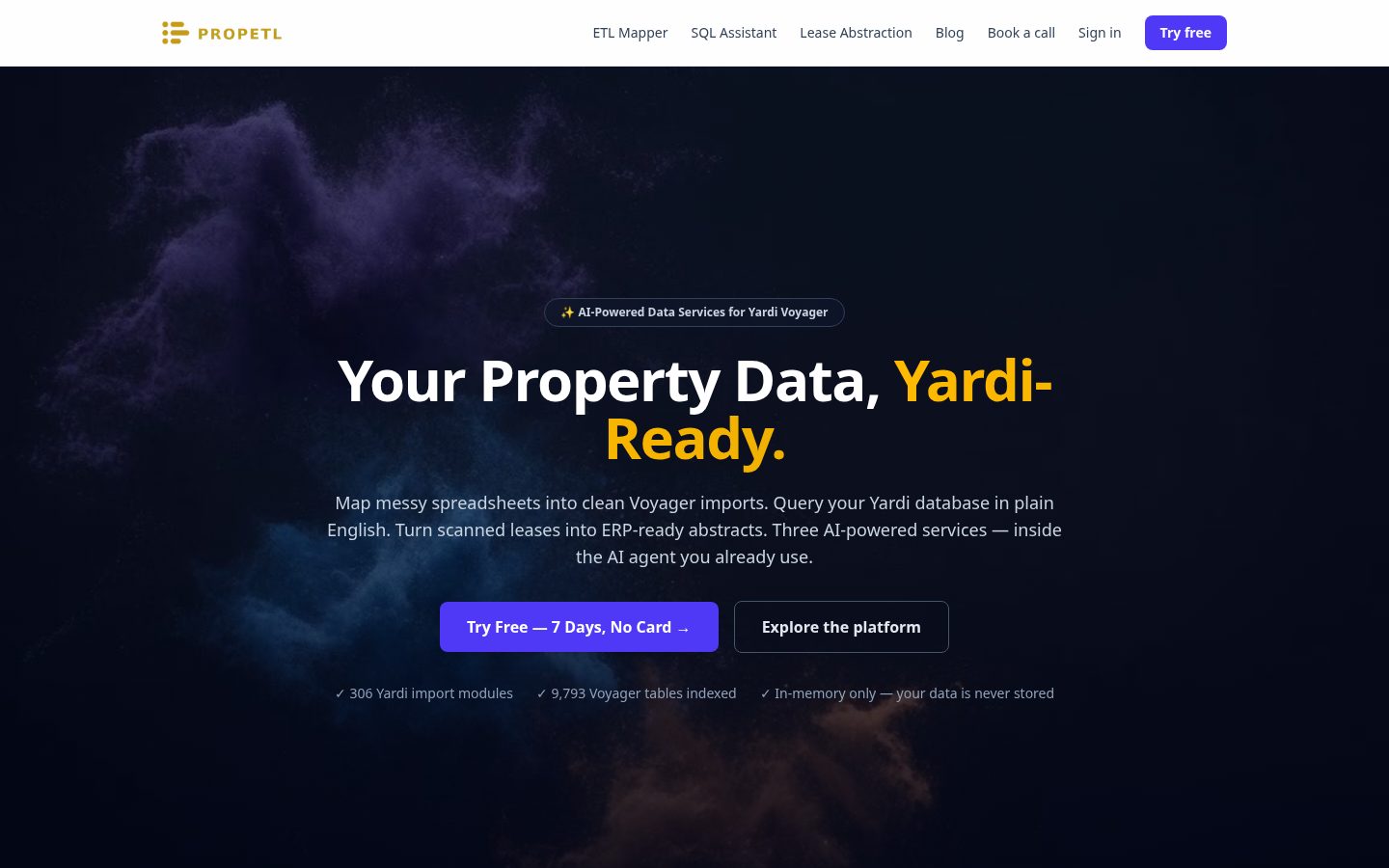 PropETL Homepage