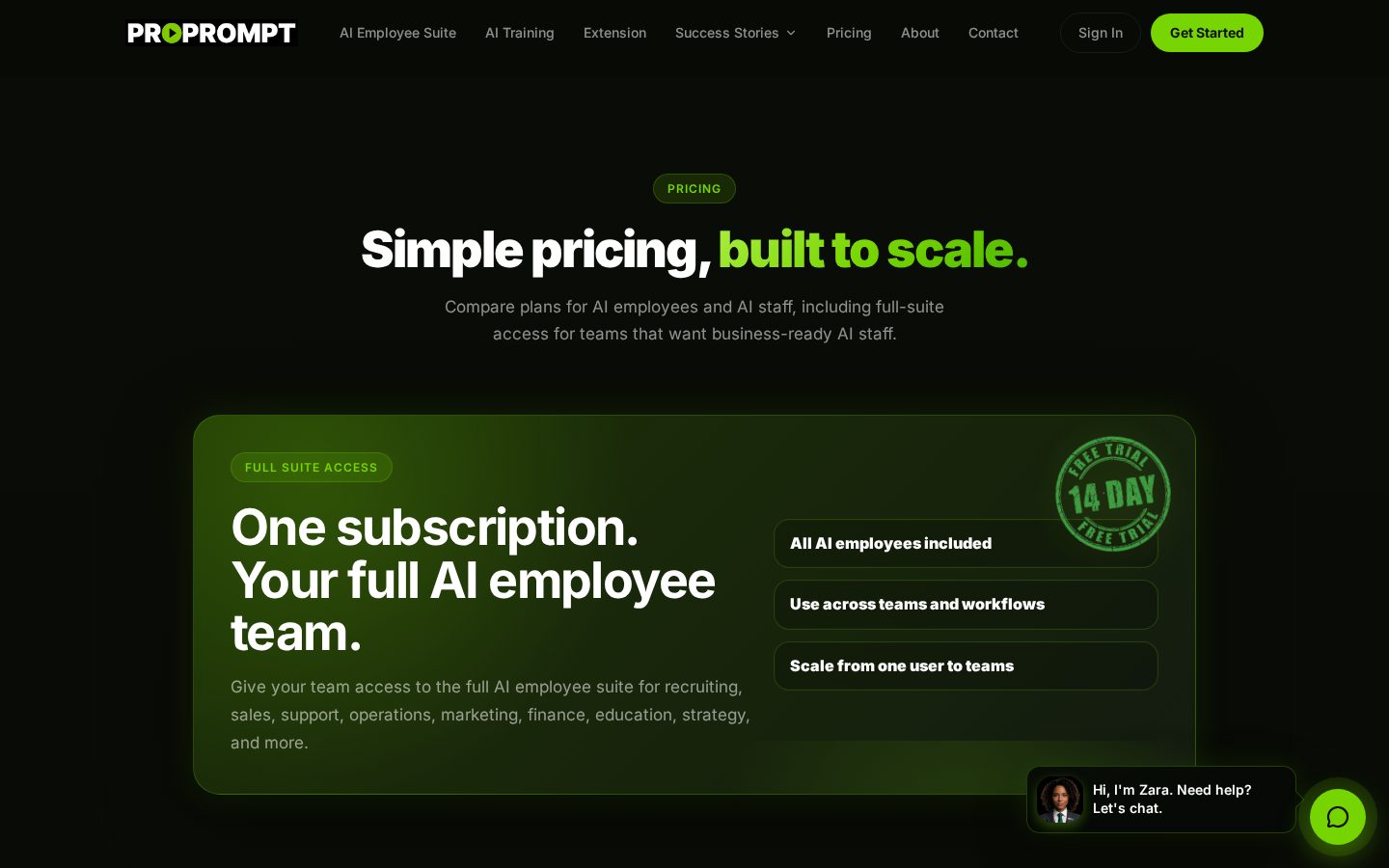 ProPrompt Pricing