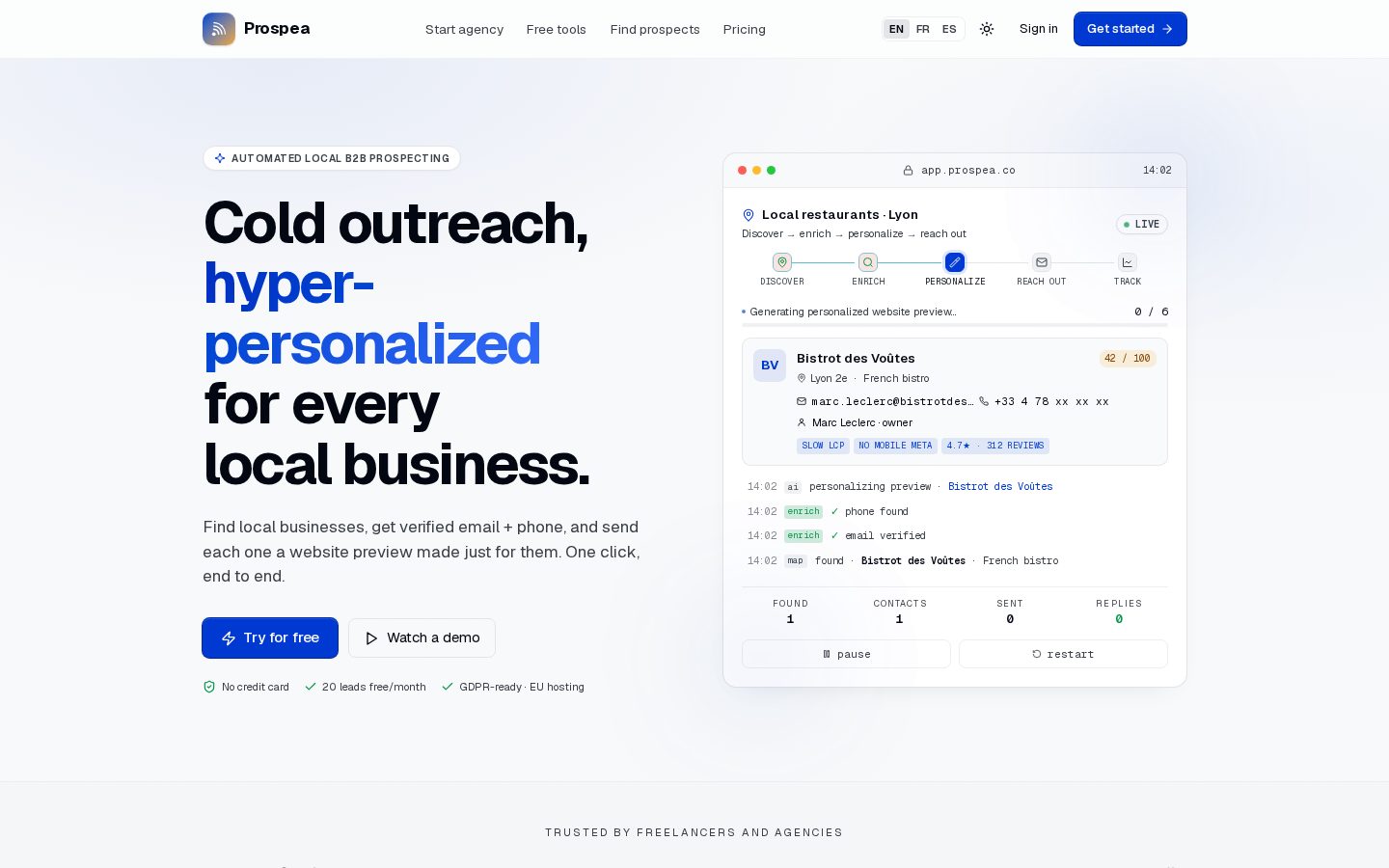 Prospea Homepage