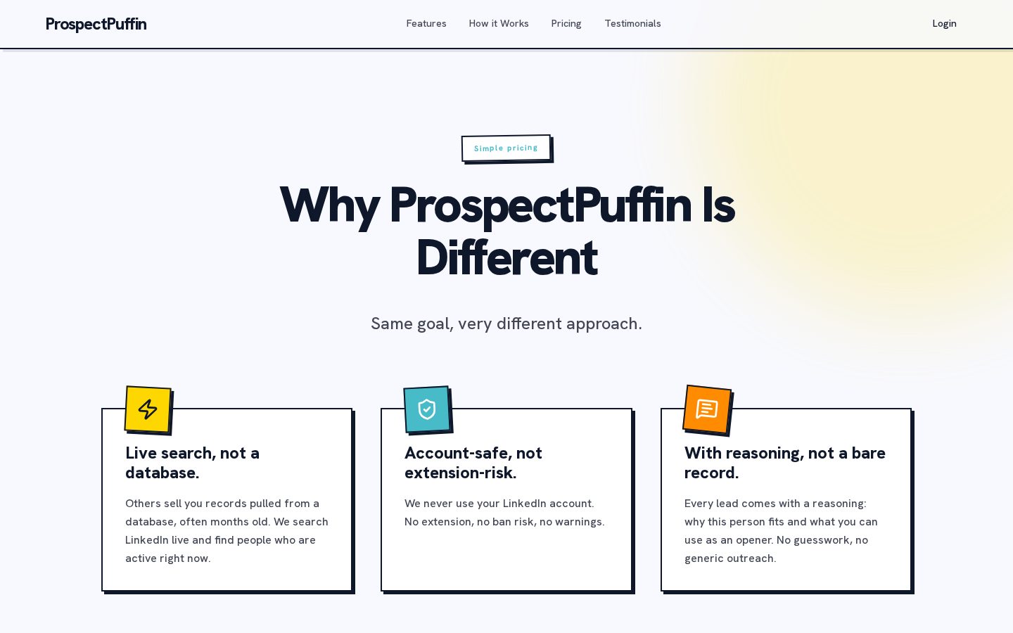 Prospect Puffin Pricing