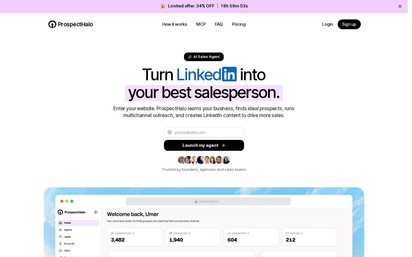 ProspectHalo Homepage