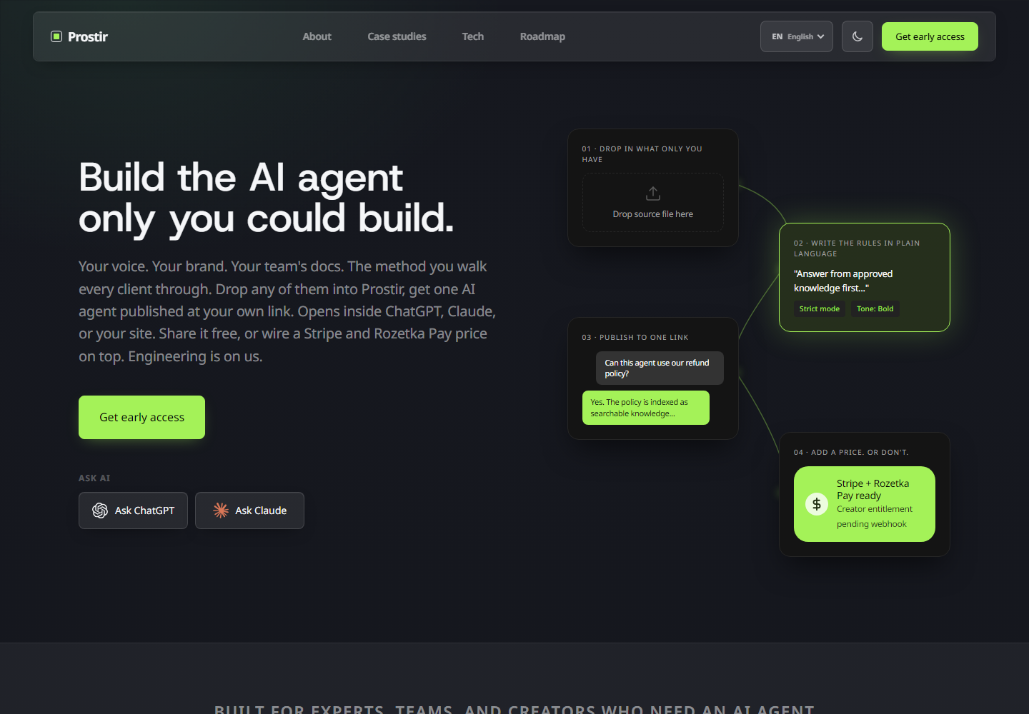 Prostir homepage