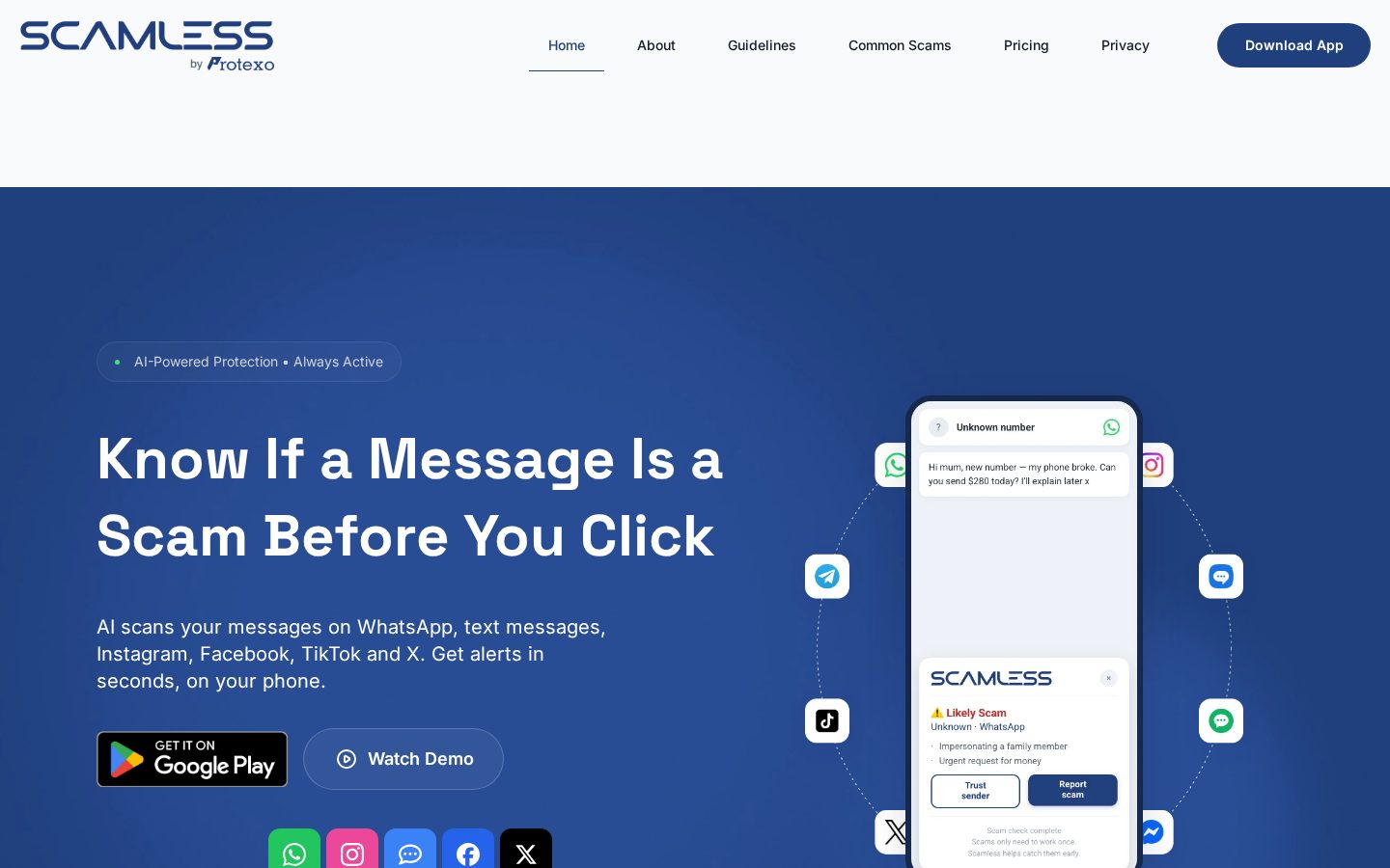 Protexo Homepage