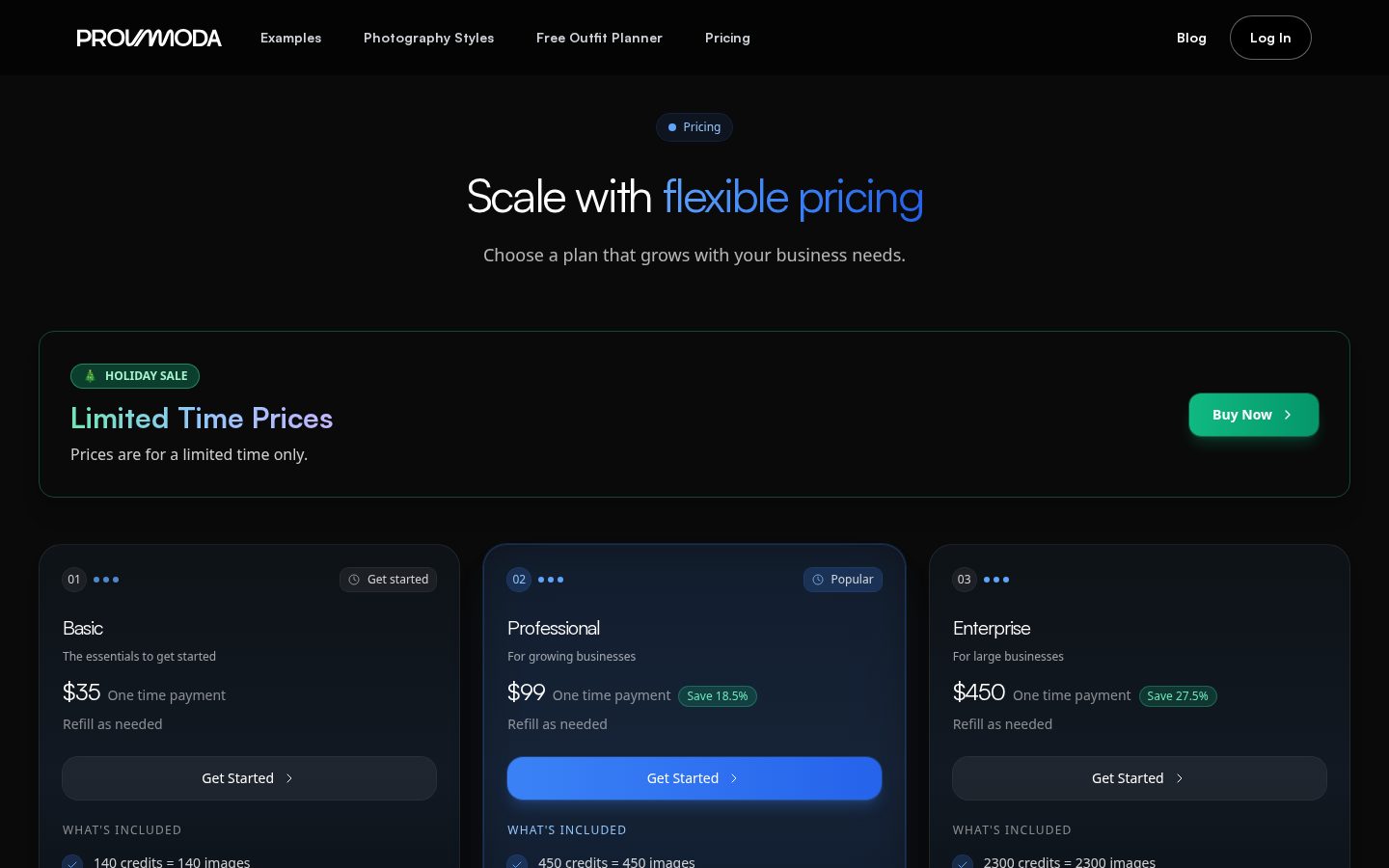 Provamoda Pricing