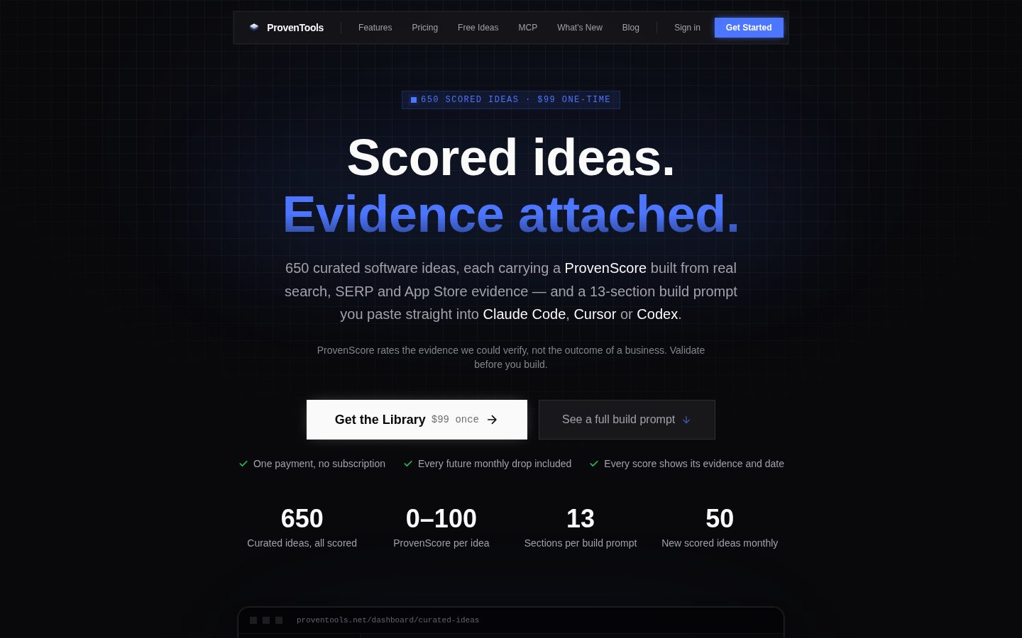 ProvenTools Homepage