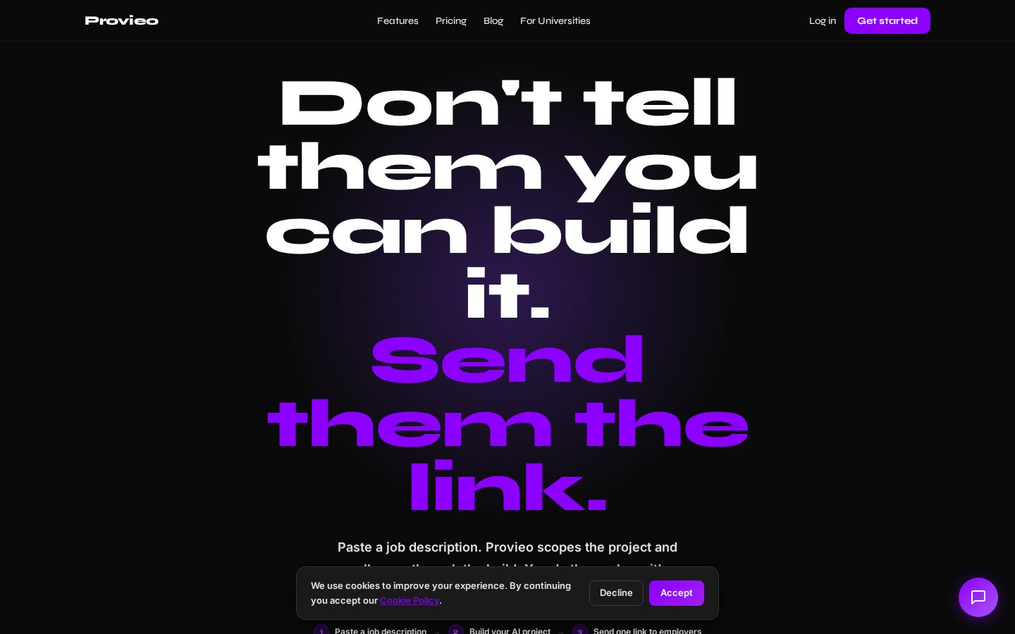 Provieo Homepage