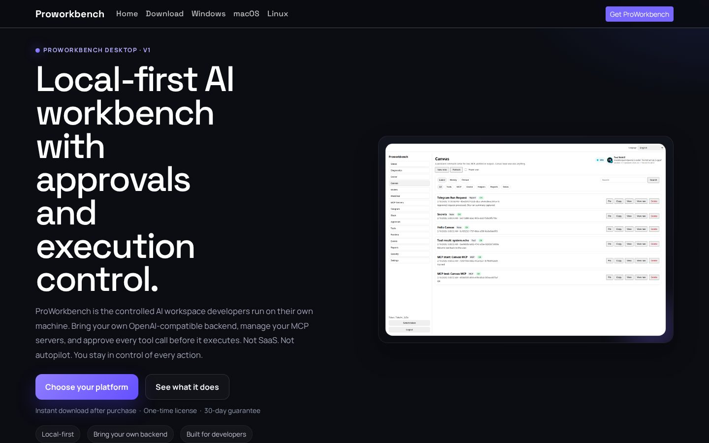 ProWorkbench Homepage