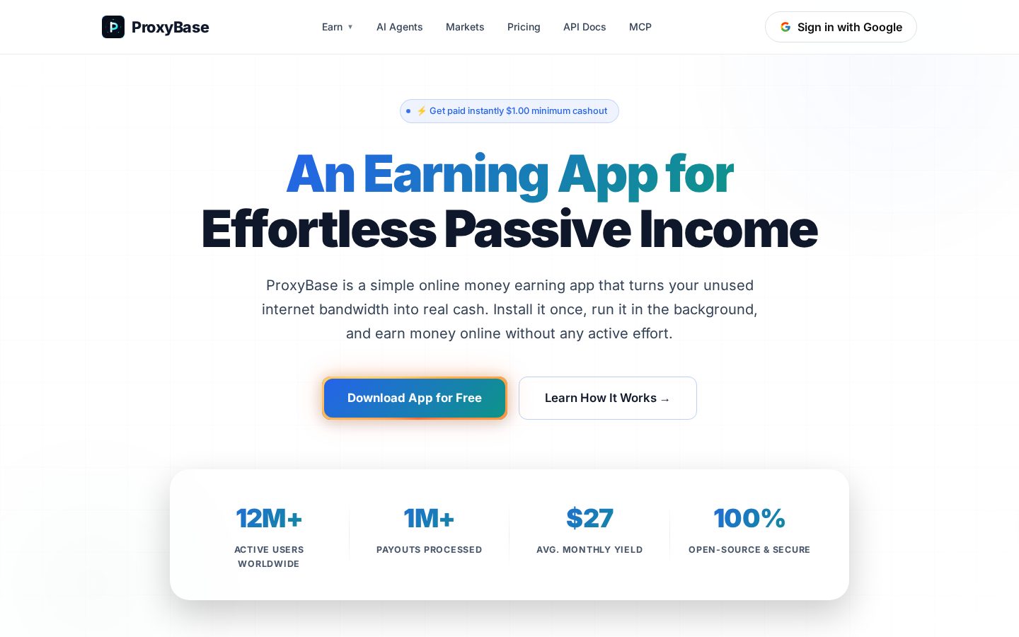 ProxyBase Homepage