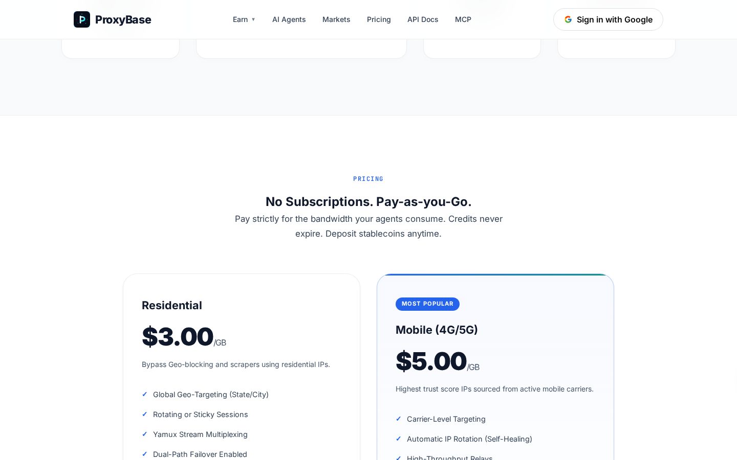 ProxyBase Pricing
