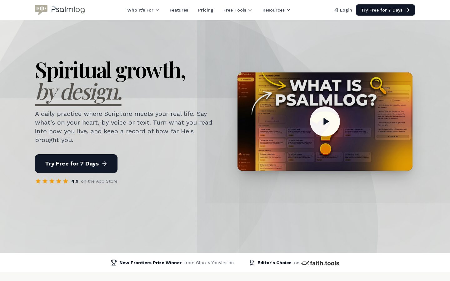 Psalmlog Homepage