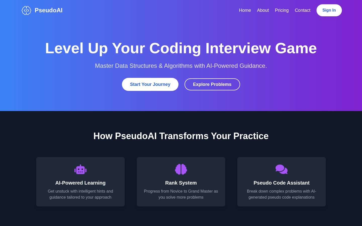PseudoAI Homepage