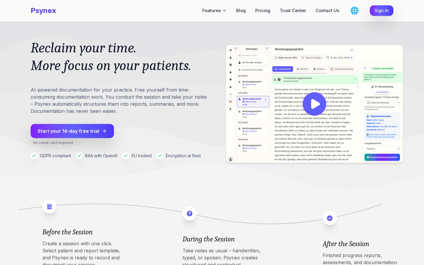 psynex Homepage