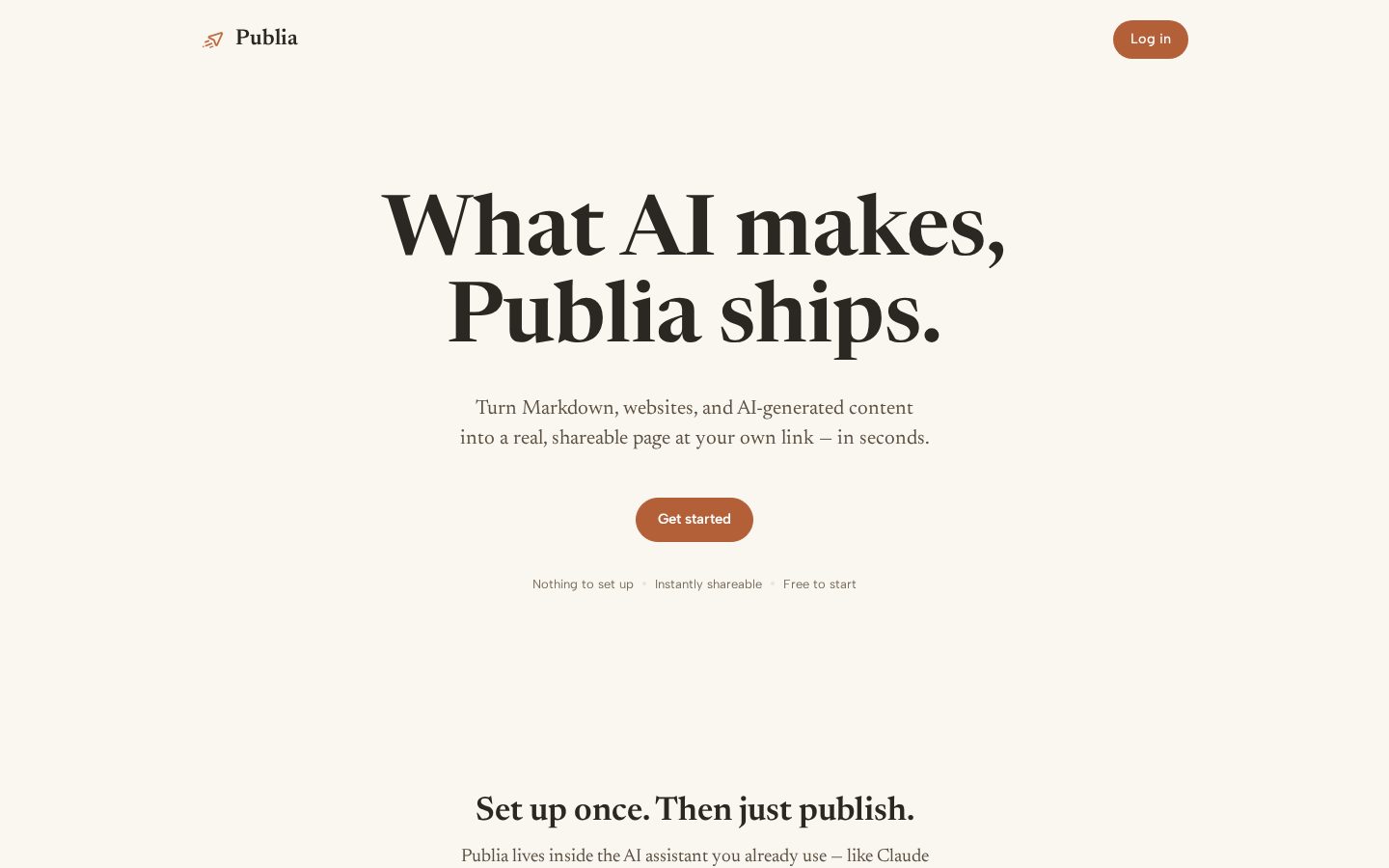 Publia Homepage