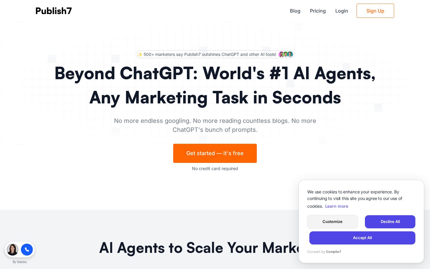 Publish7 Homepage