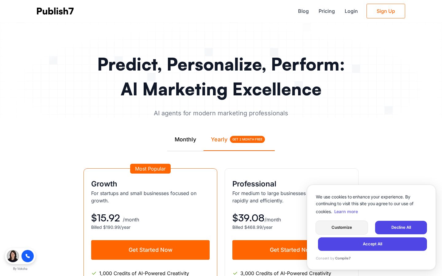 Publish7 Pricing