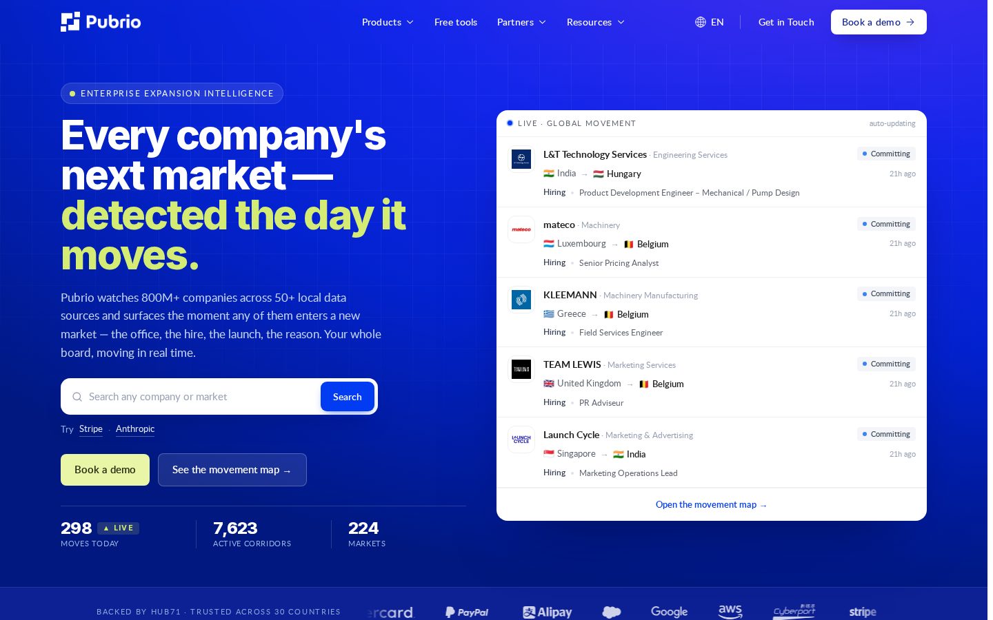 Pubrio Homepage