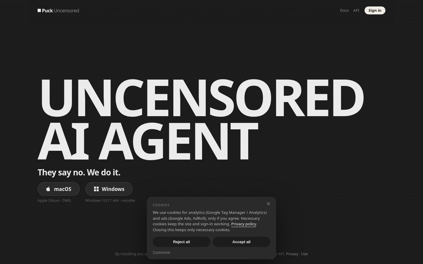 Puck Uncensored Homepage