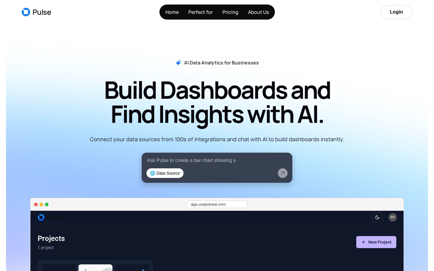 PulseAI Homepage