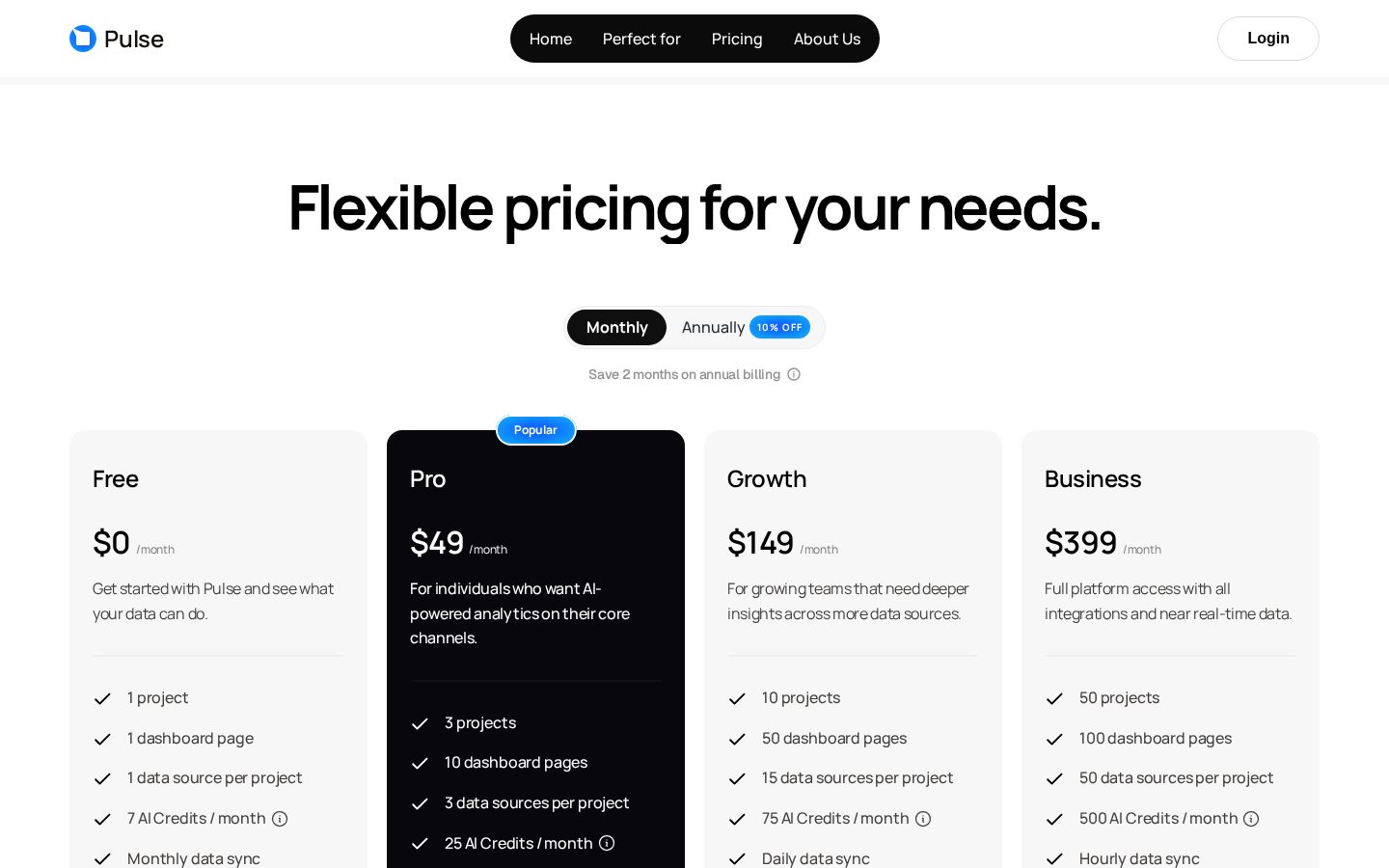 PulseAI Pricing