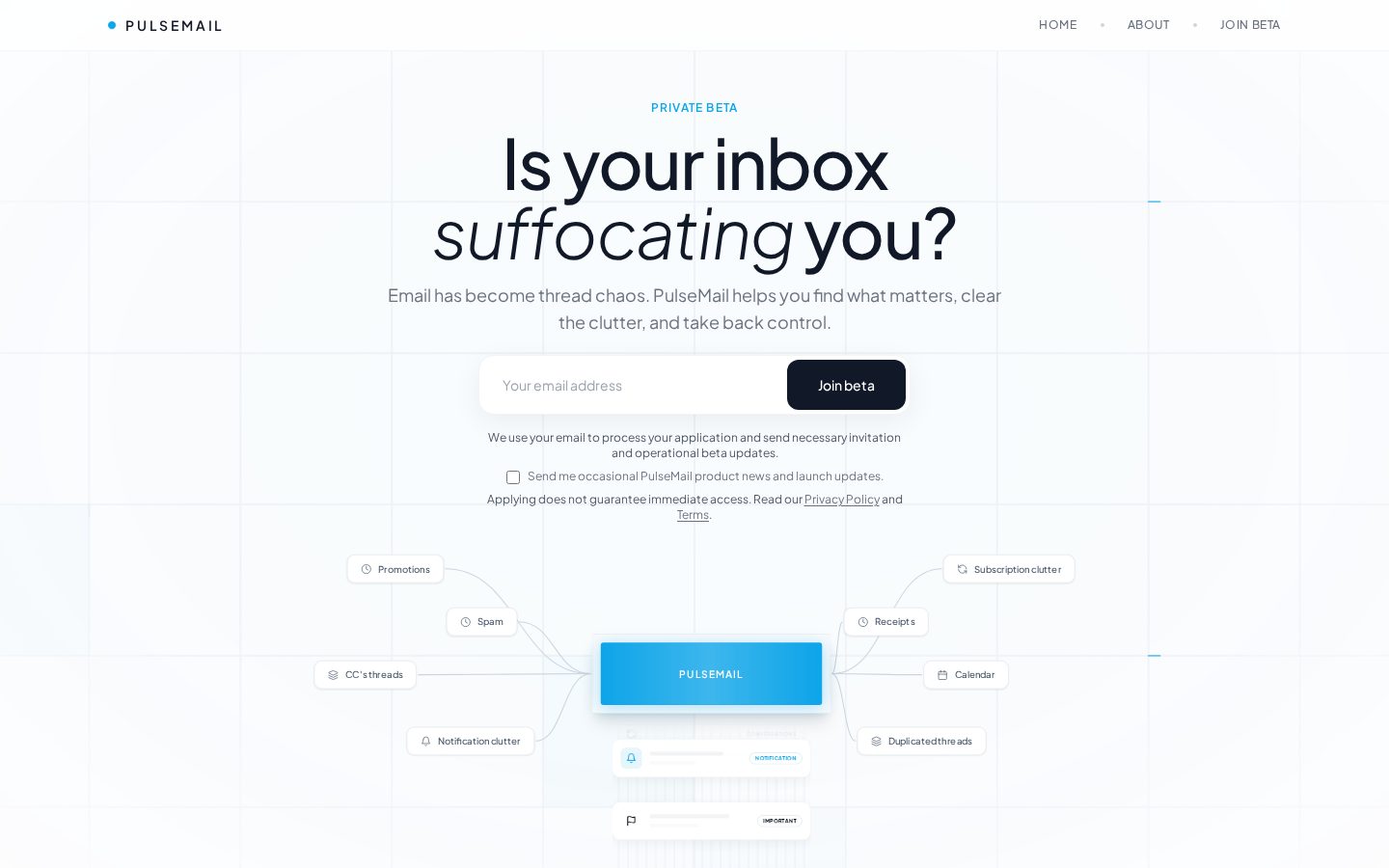 PulseMail Homepage