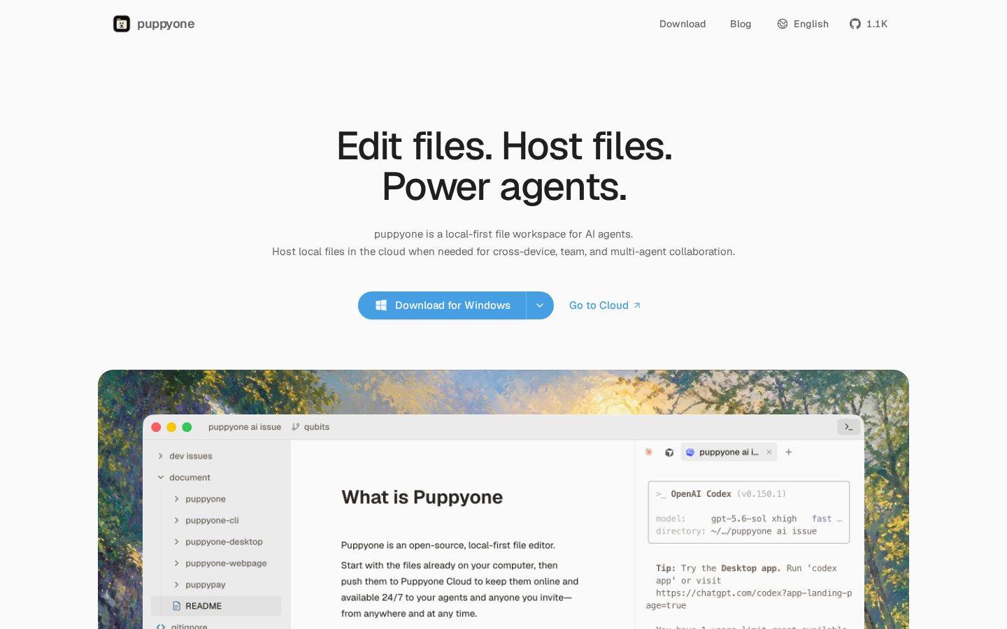puppyone ai Homepage