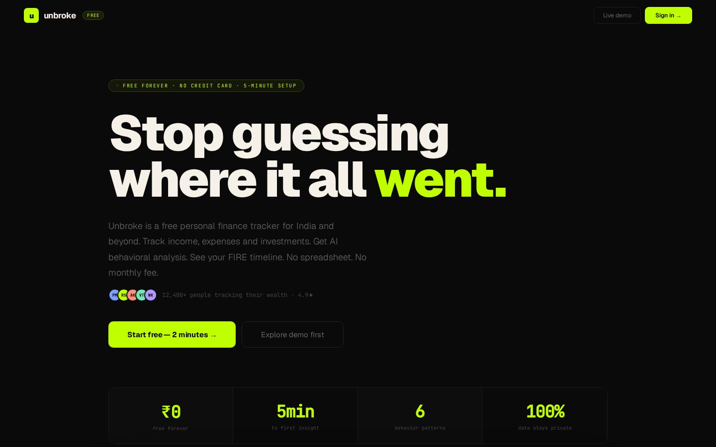 Purely Finance Homepage